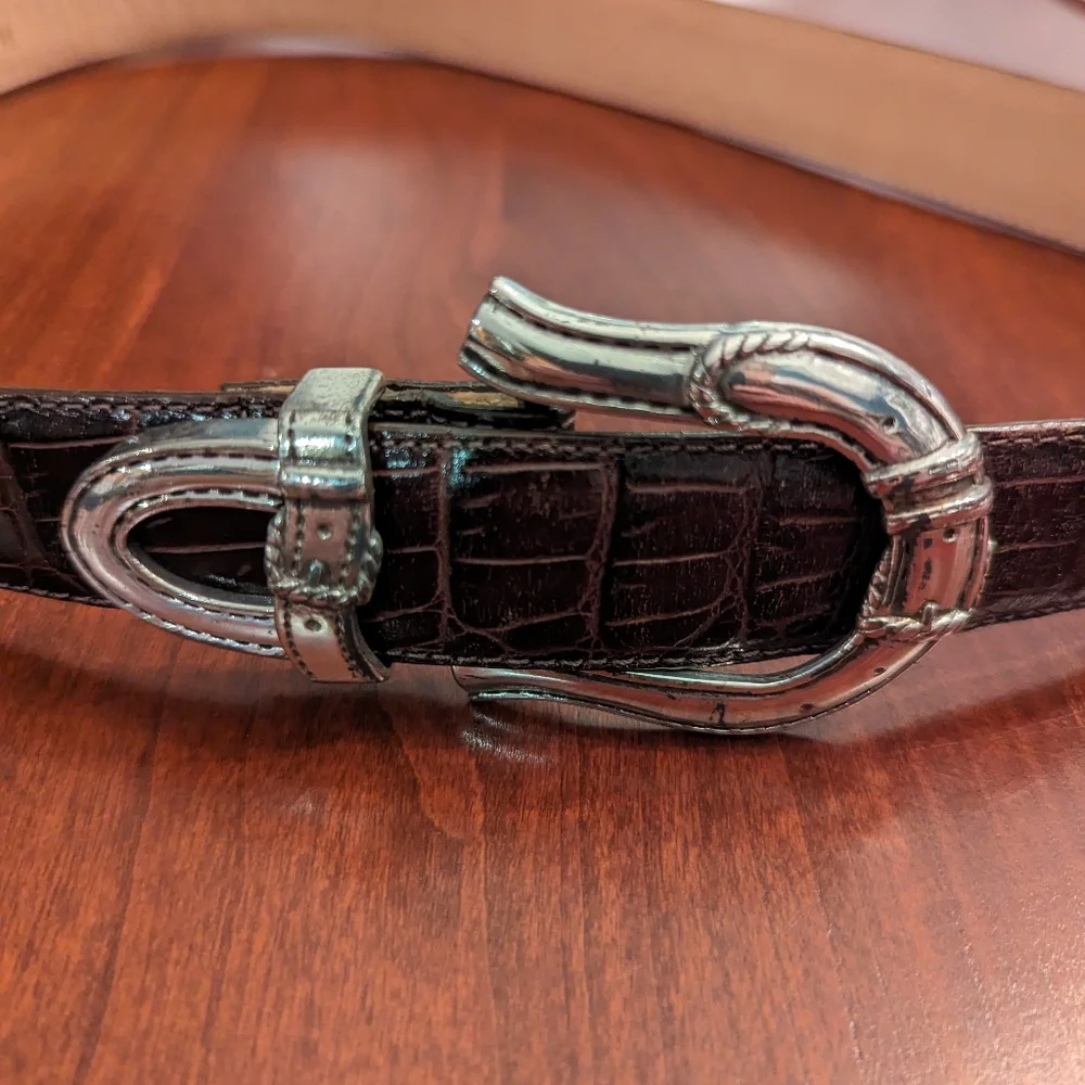 Two vintage Talbots Brighton collaboration leather belts. Size M - Picture 2 of 14